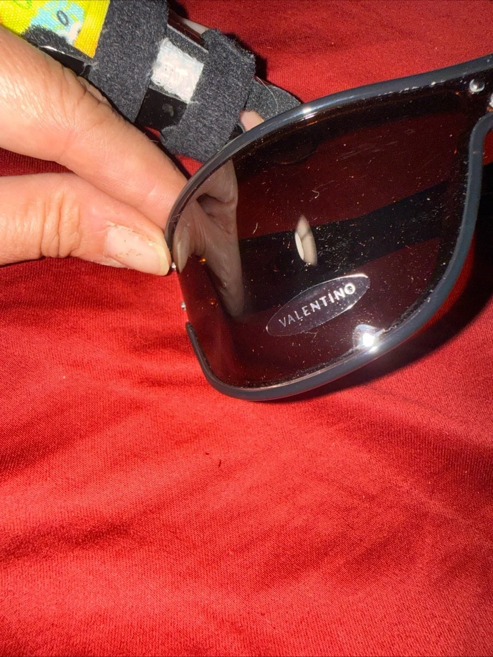 Valentino Y2K Vintage Wrap Around Polarized Sunglasses NWT